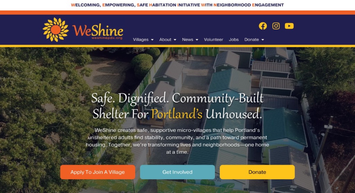 WeShine live site